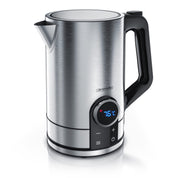 Arendo - Edelstahl Wasserkocher mit Temperatureinstellung 40-100 Grad - LED Display - 1,5 Liter - 2200 W - Teekocher mit Temperaturanzeige - GS