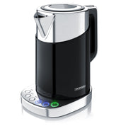 Arendo - Turbo Edelstahl Wasserkocher mit Temperatureinstellung 3000 Watt - Digitale Basisstation - 4 wählbare Temperaturstufen inkl. Warmhaltefunktion - 3000W Schnellkoch Teekocher