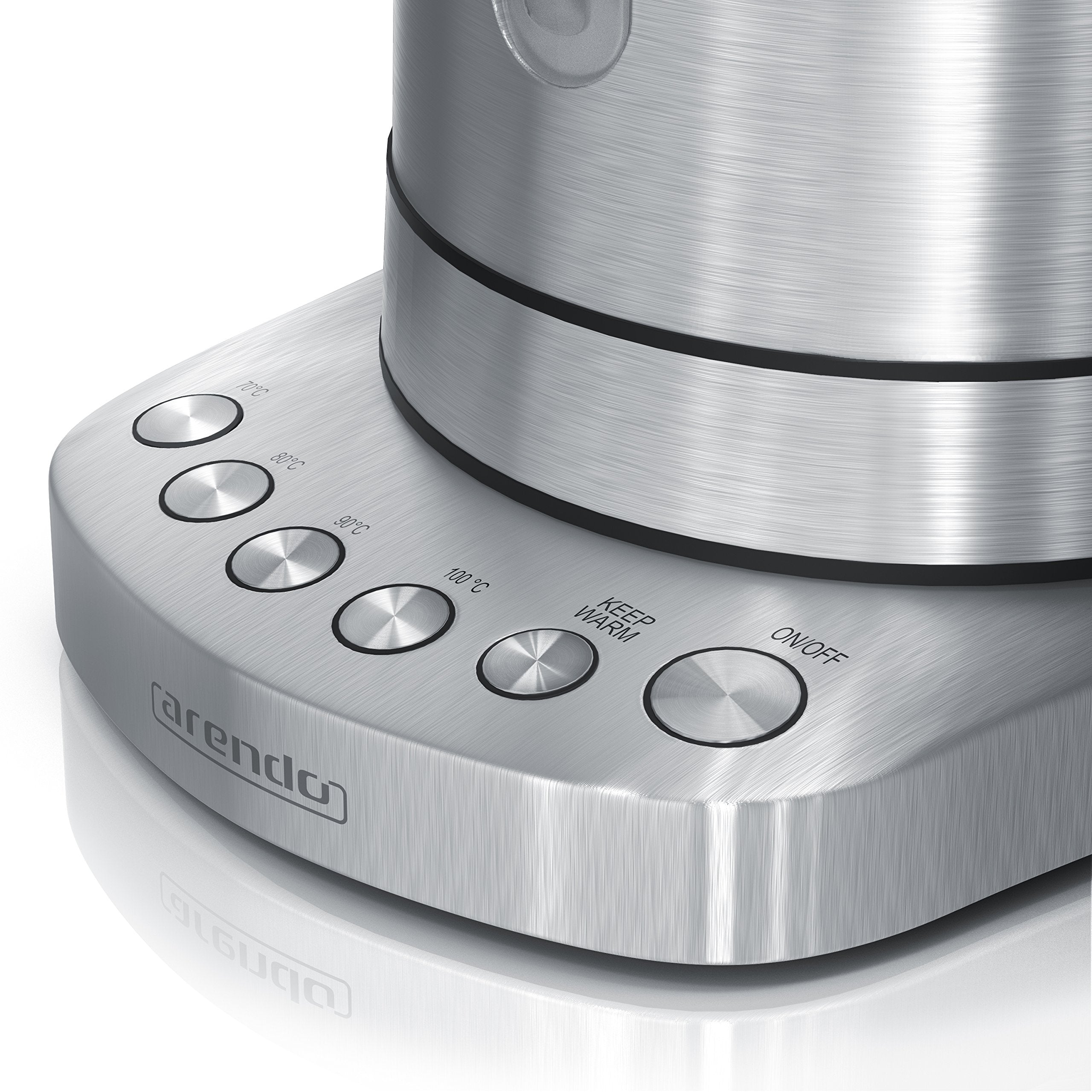 3000 Watt Edelstahl Wasserkocher mit Temperaturstufen - 4 wählbare Temperatureinstellungen - Warmhaltefunktion 30min - 3000W Leistungsaufnahme Schnellkoch Wasserkocher - integrierter Kalkfilter